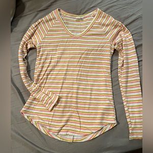 Gap stripes waffle knit tunic top